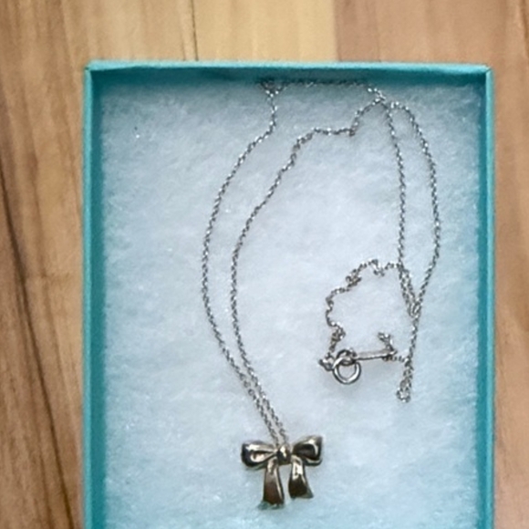 Tiffany & Co. Jewelry - Tiffany & Co. Vintage Ribbon Bow Pendant & Necklace
